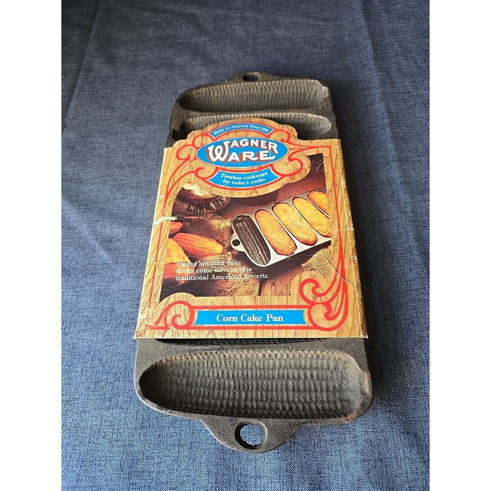 Vintage NOS Wagner Ware Cast Iron Corn Cake Pan USA Stick Muffin Baker SL1319